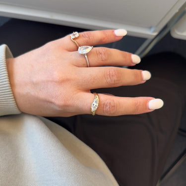 Marquise Lab Diamond Ring