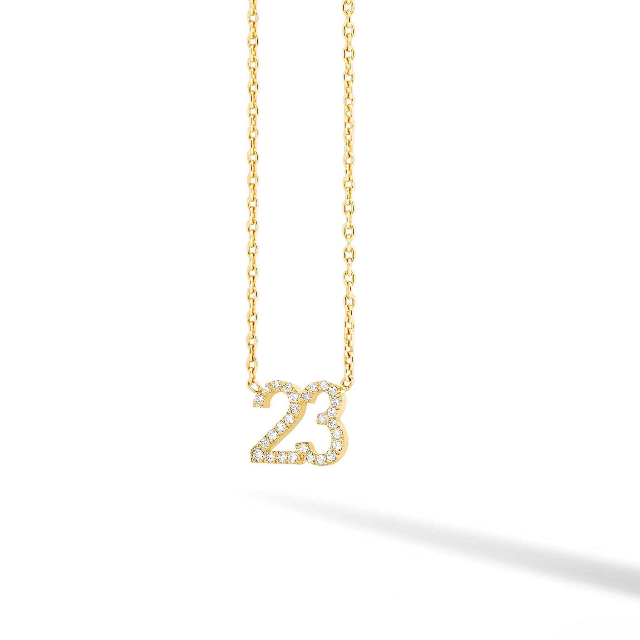 Custom necklace number deals