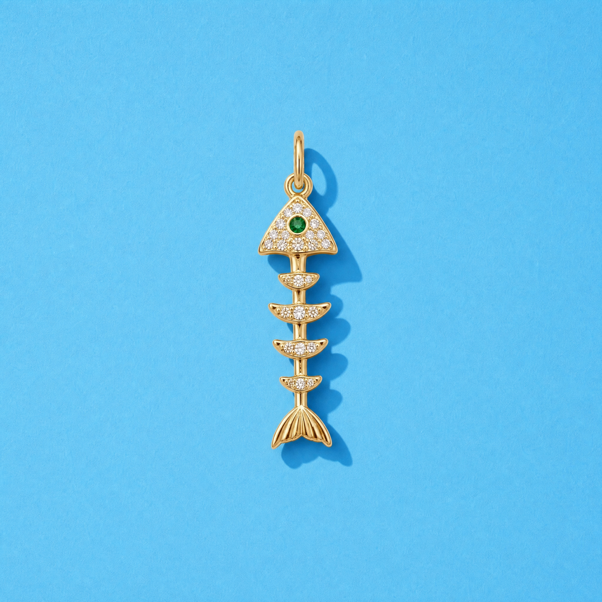 Lucky Fish Charm (Emerald)