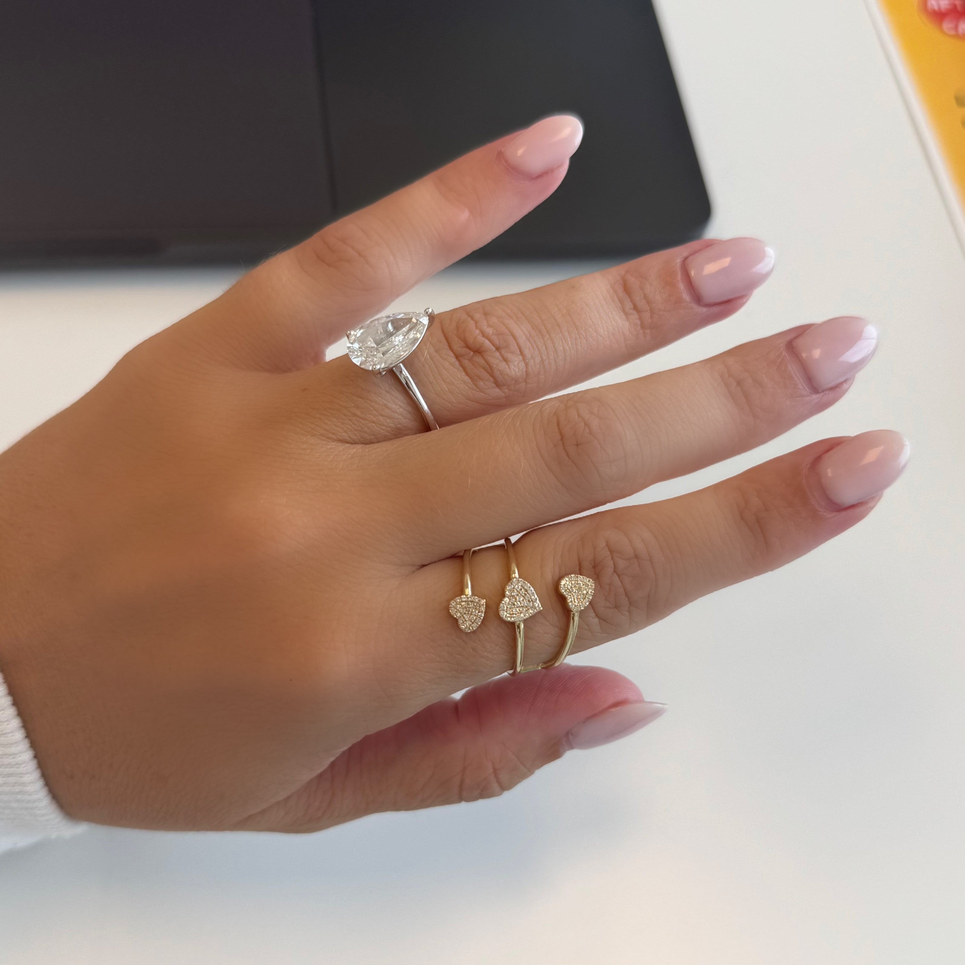 Triple Heart Ring