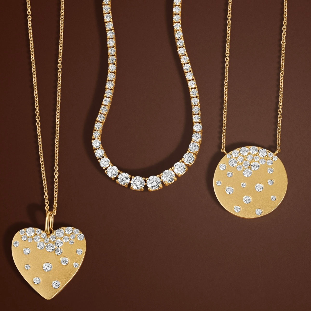 Confetti disc necklace