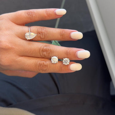 5ctw Lab Diamond Studs (PAIR)