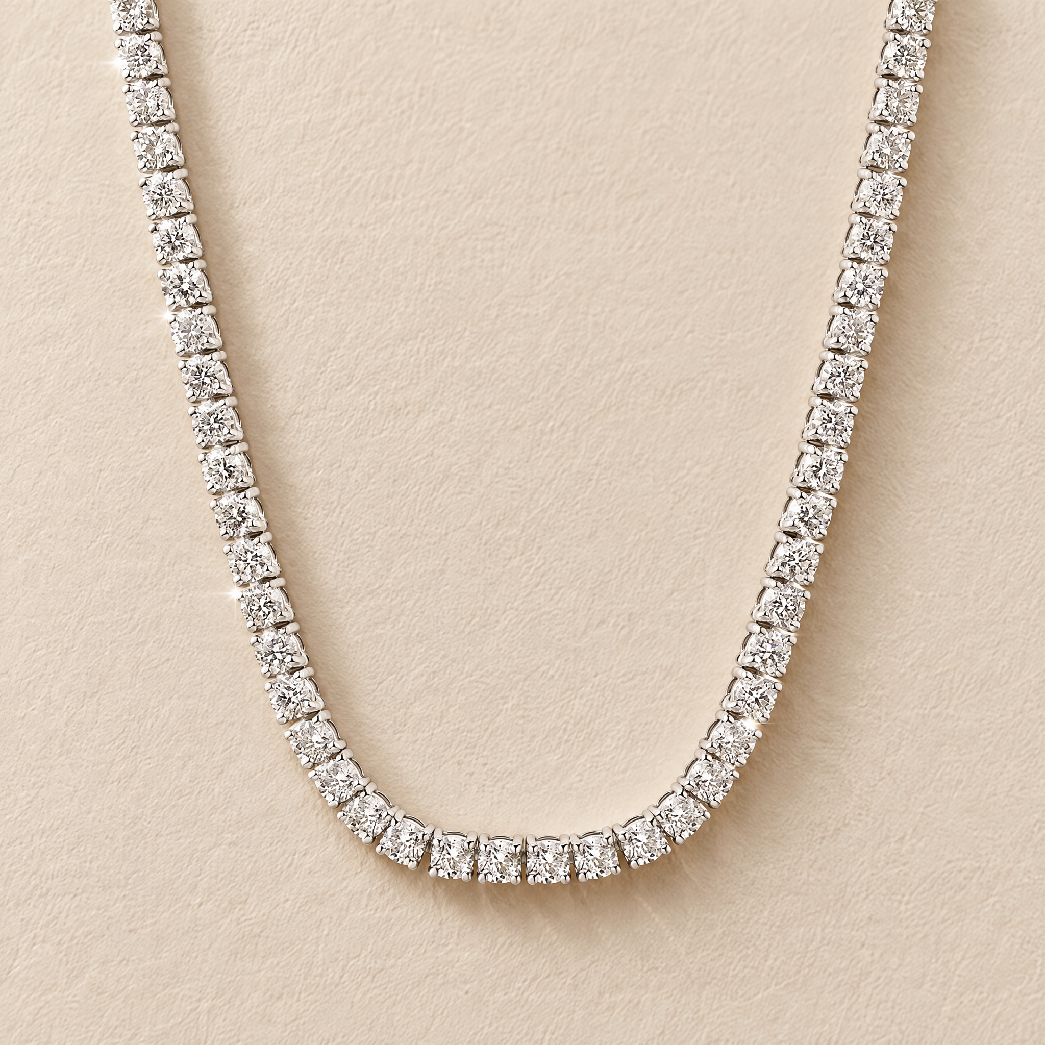 Lab Diamond Tennis Necklace