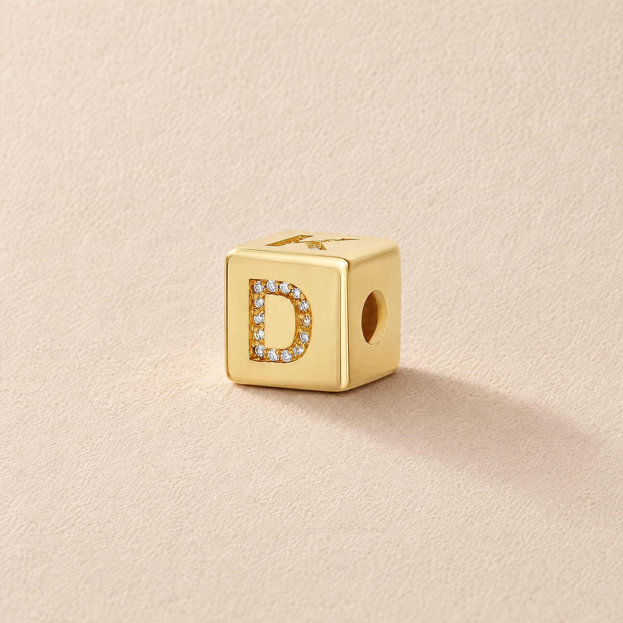 Mini Alphabet Block Initial Charm