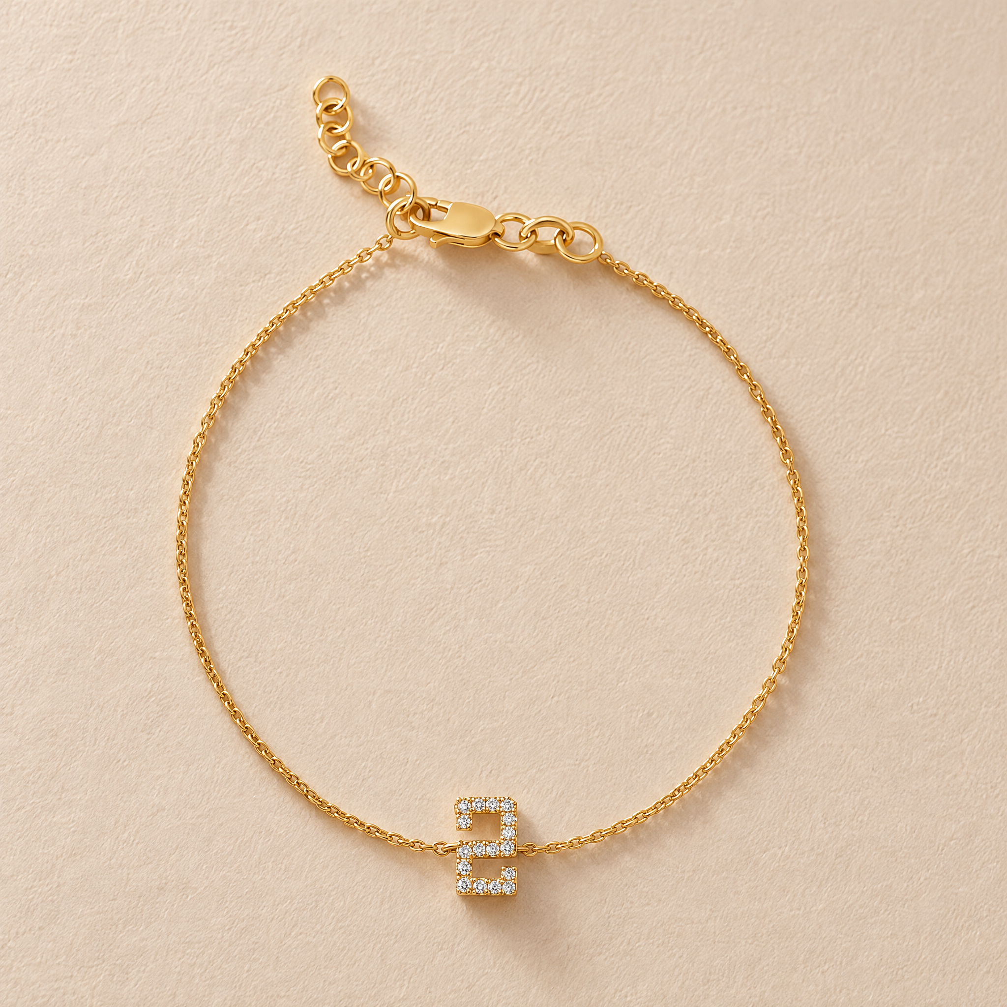 Diamond Number Bracelet