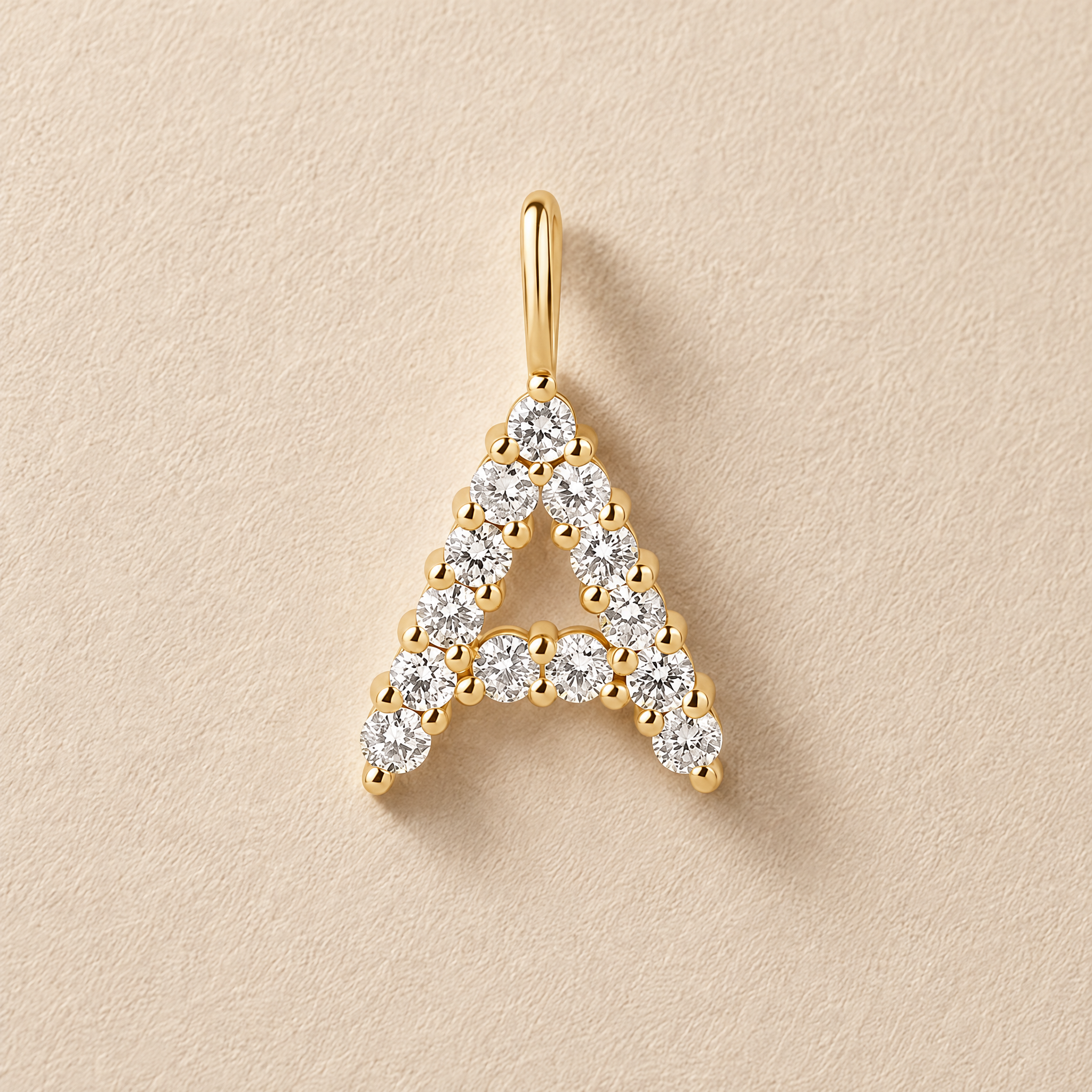 Lab Diamond Initial Charm