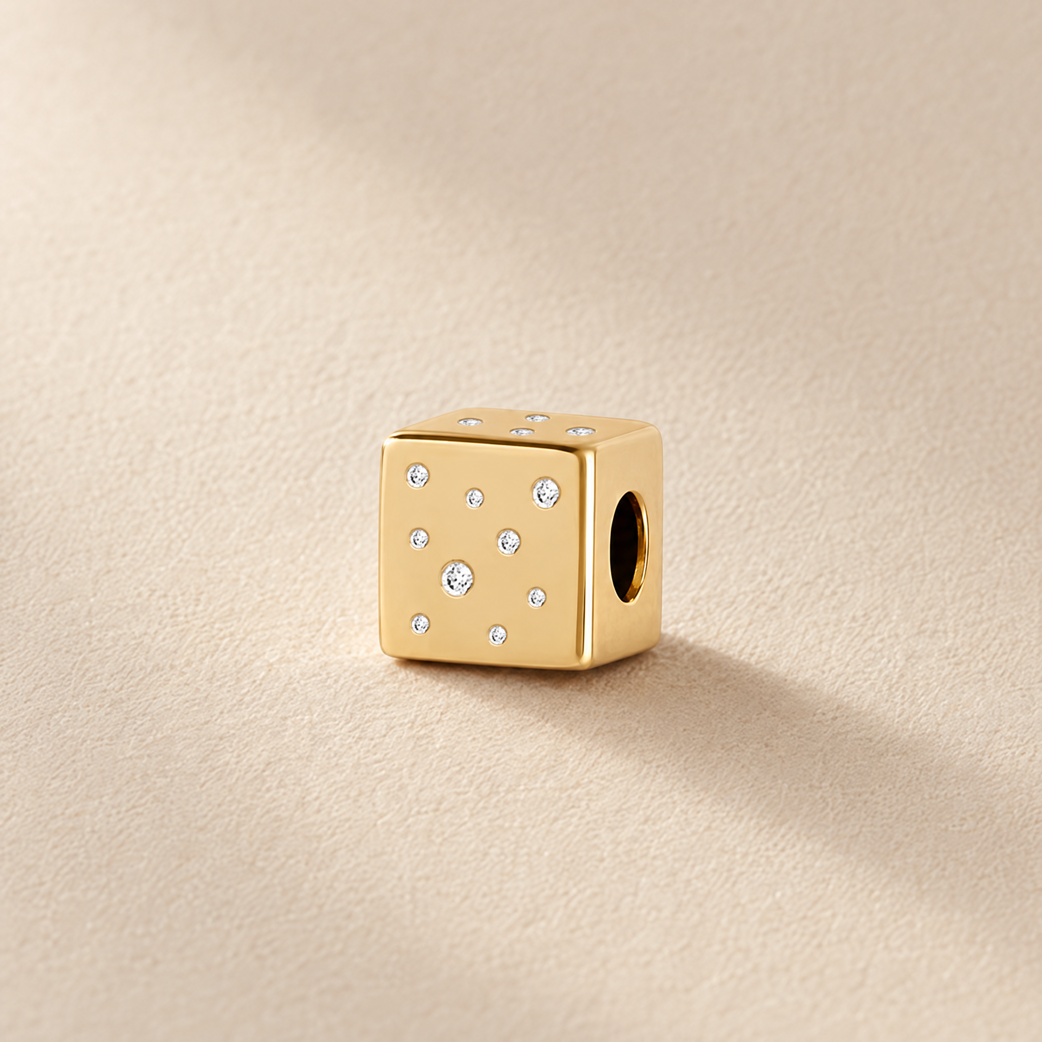 Mini Block Inlay Charm