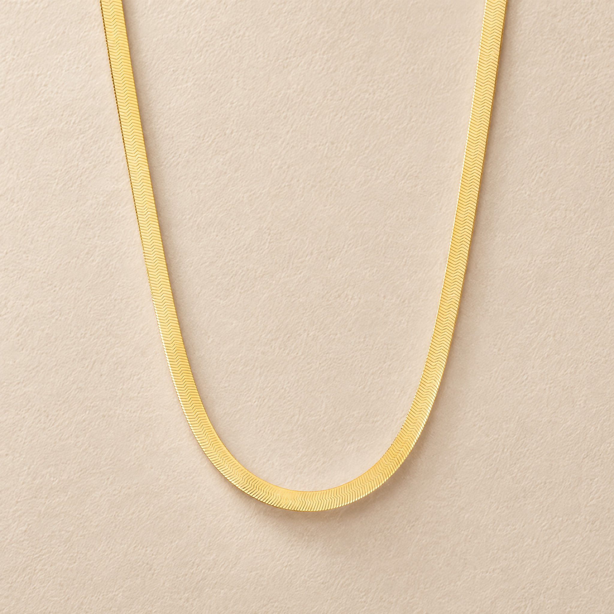 4mm Herringbone Chain Necklace
