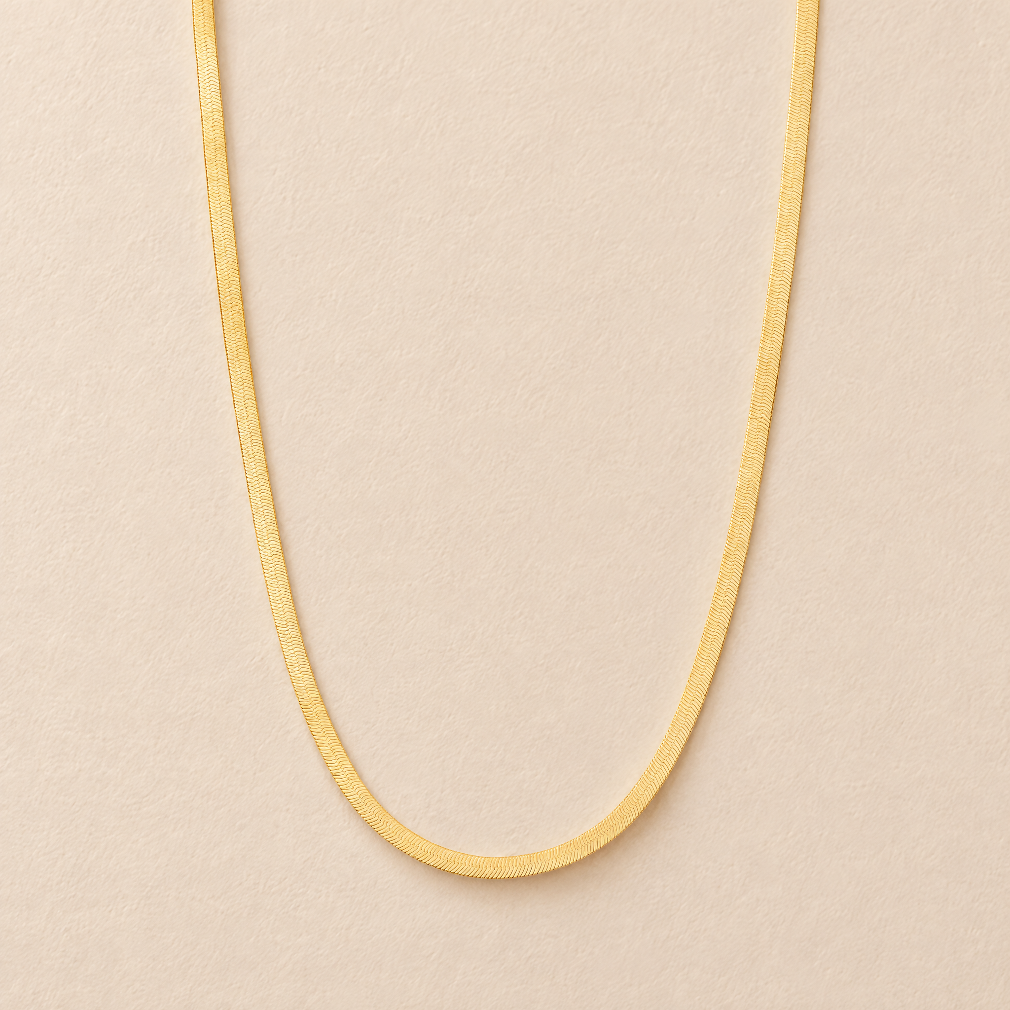 3mm Herringbone Chain Necklace