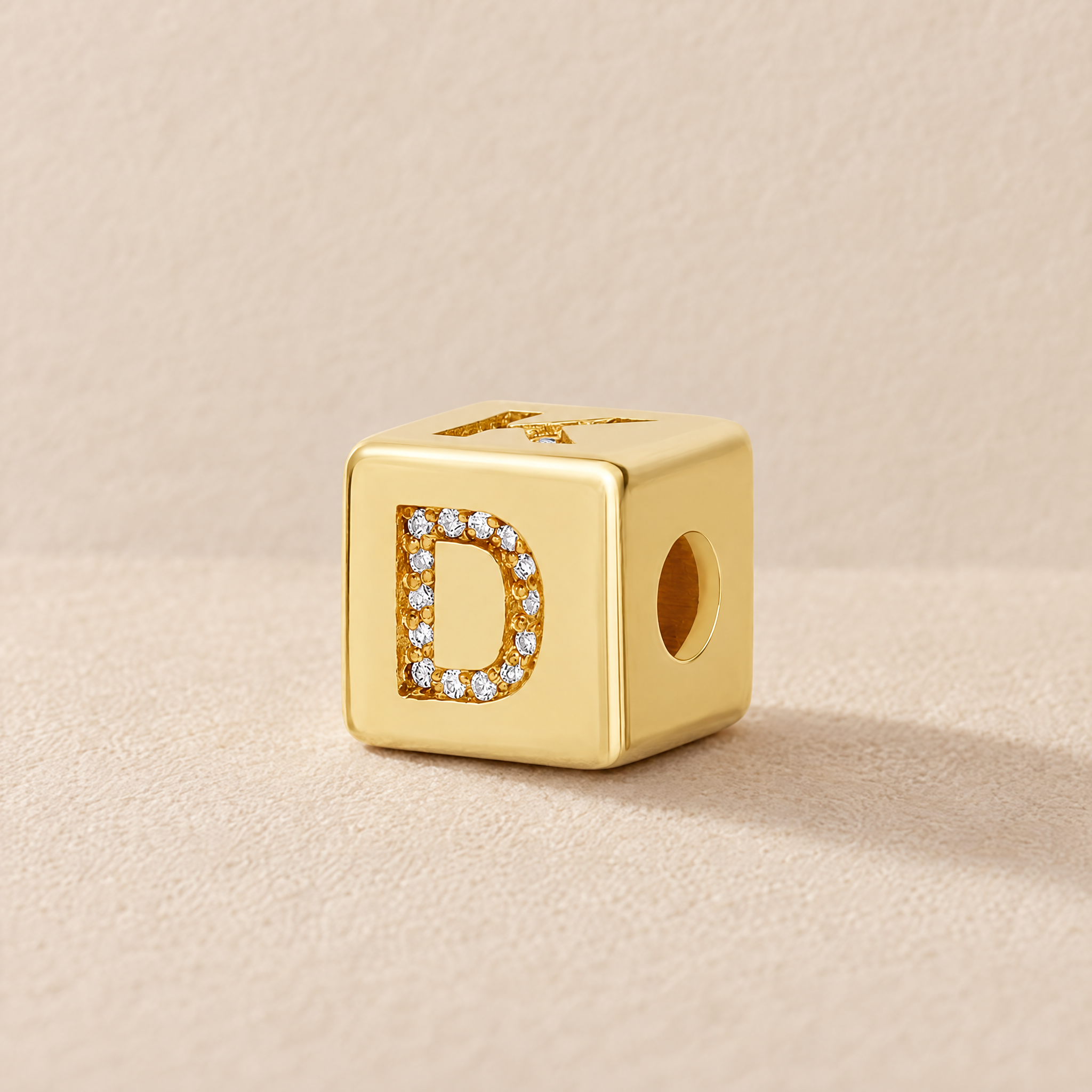 Alphabet Block Initial Charm