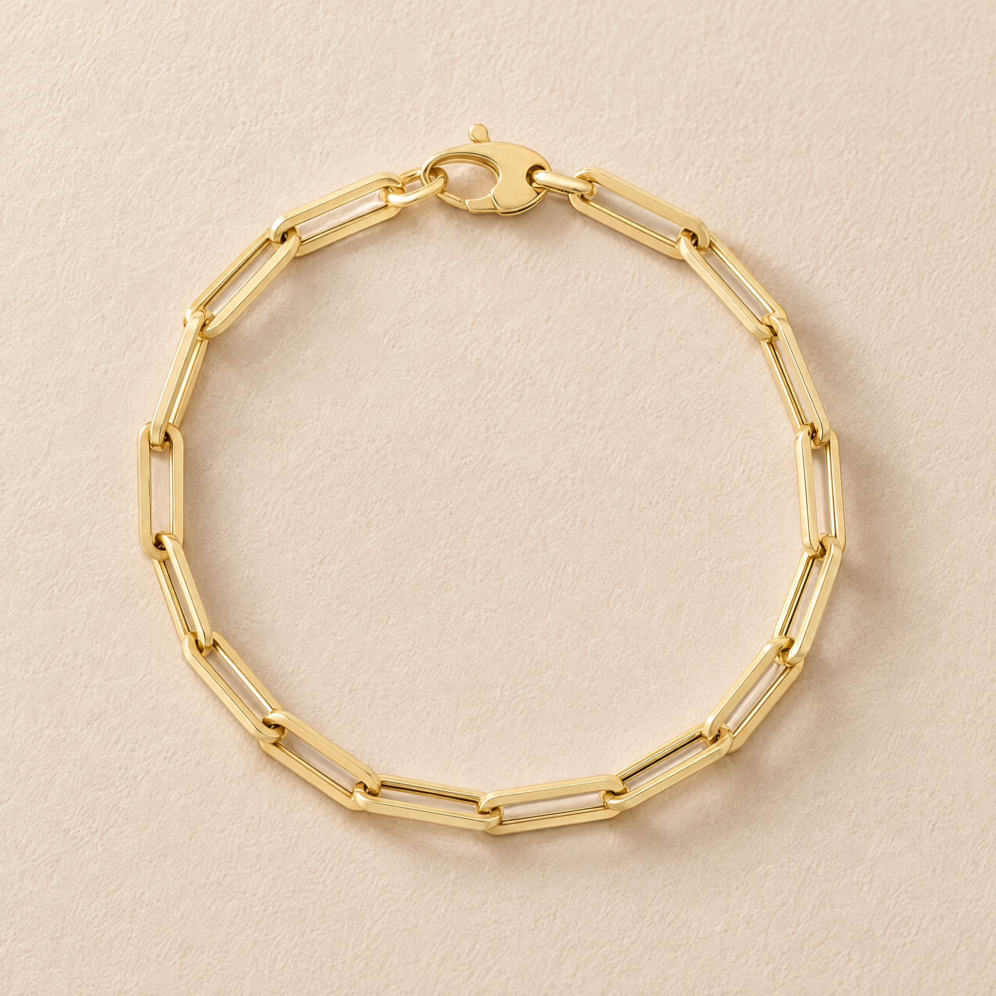 4.2mm Paper Clip Bracelet