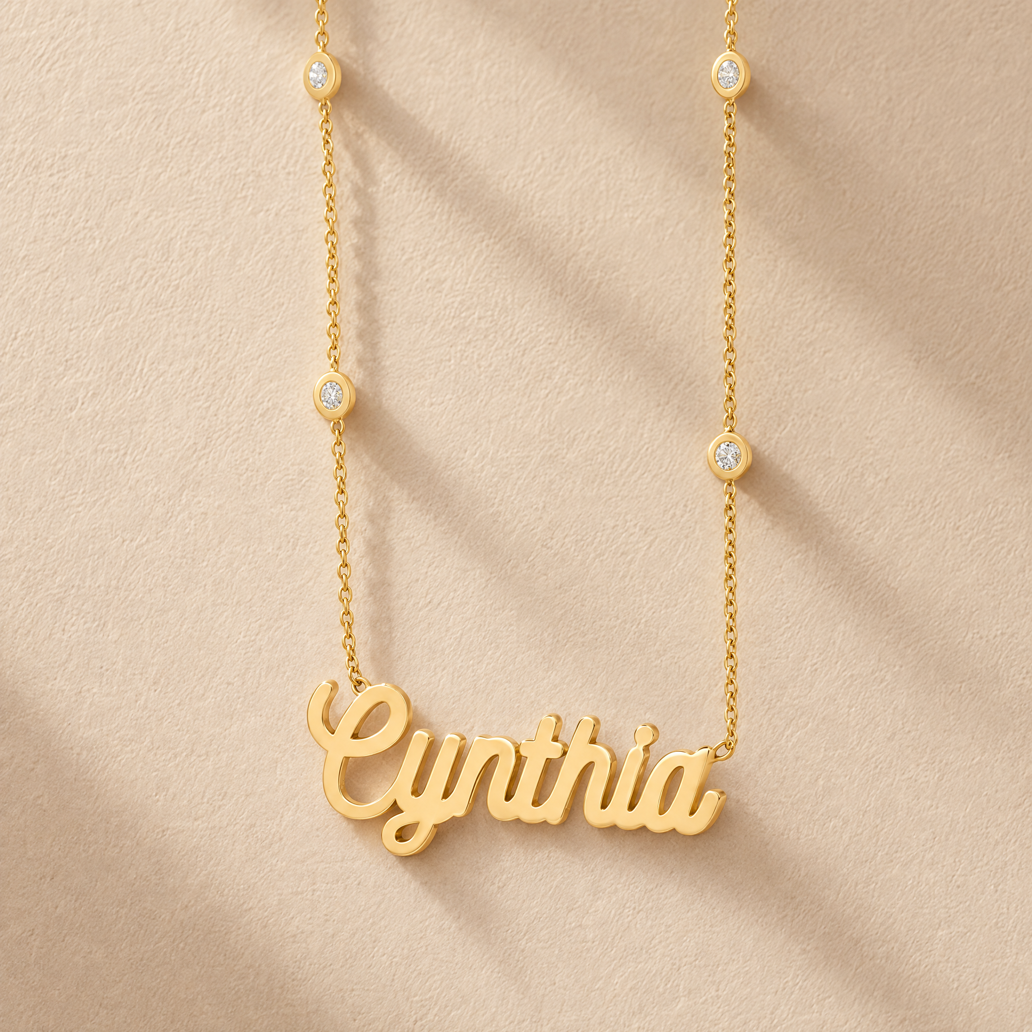Statement Solid Custom Name Necklace