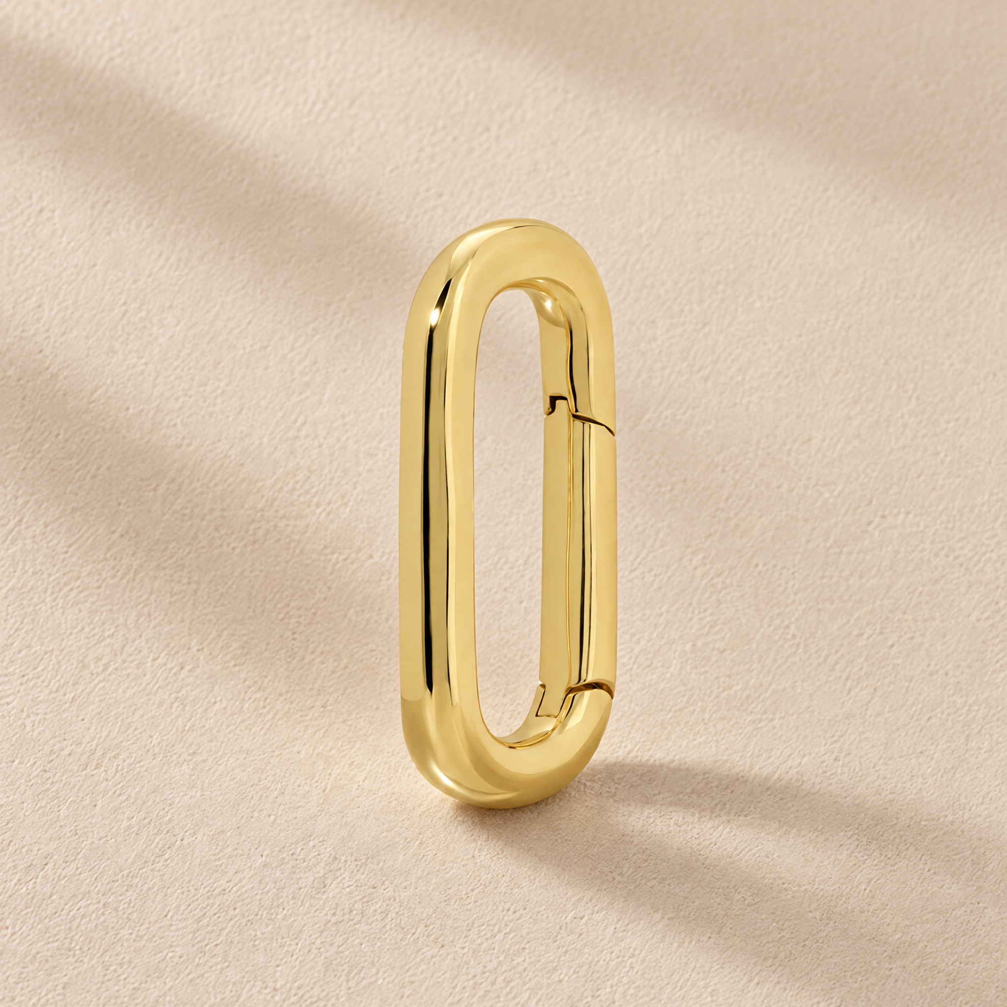 Solid Push Lock Enhancer Clasp