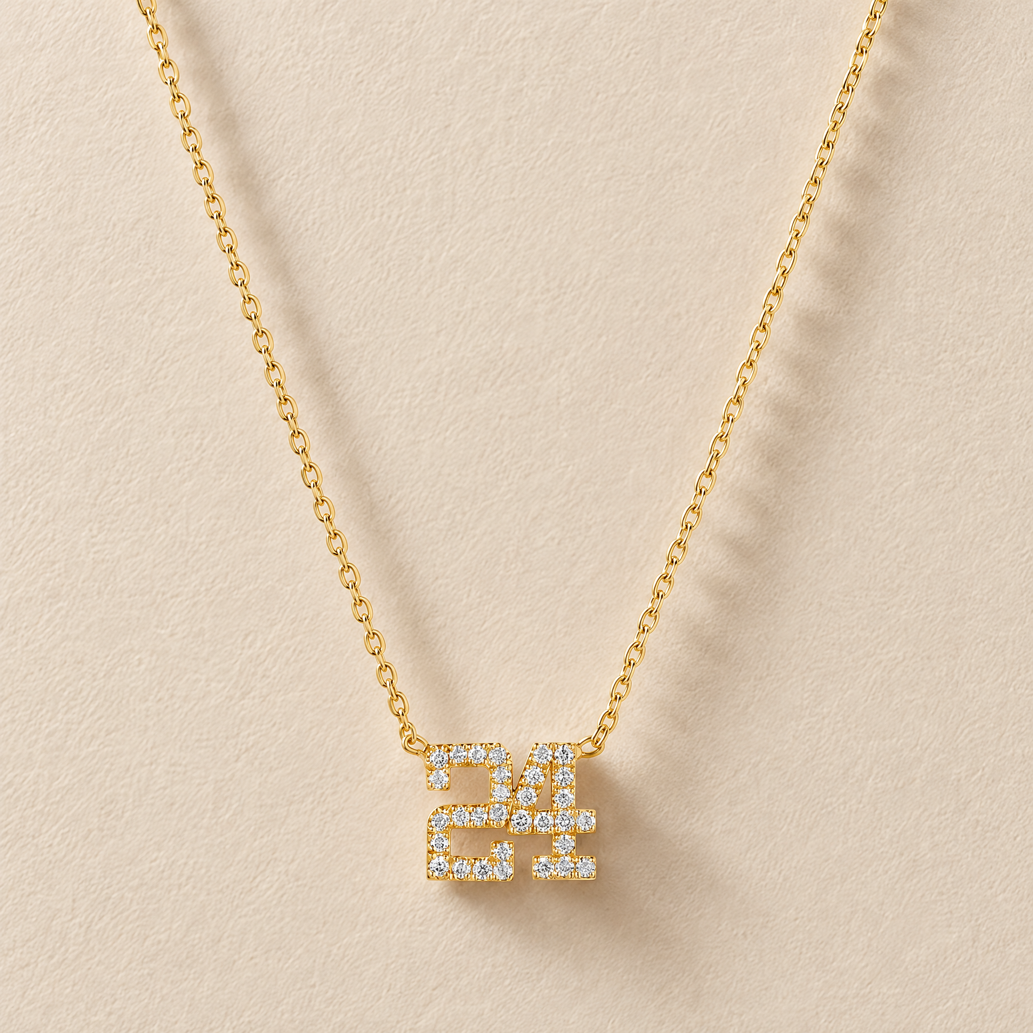 Diamond Numbers Necklace