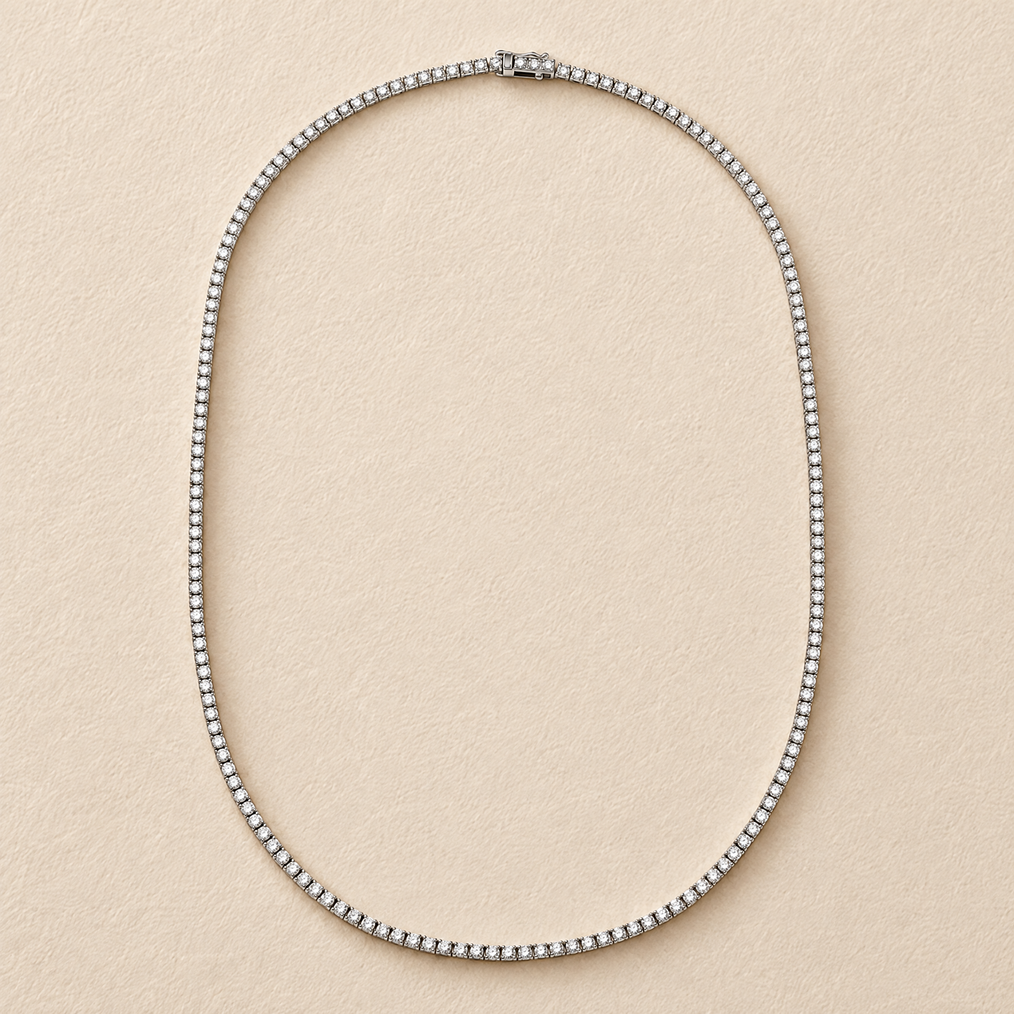 5.15ct Diamond Statement Tennis Necklace