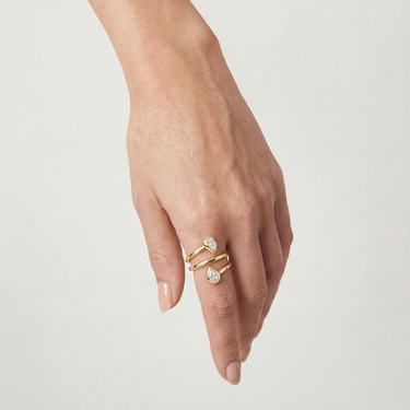 Juliette Multishape Lab Diamond Spiral Ring