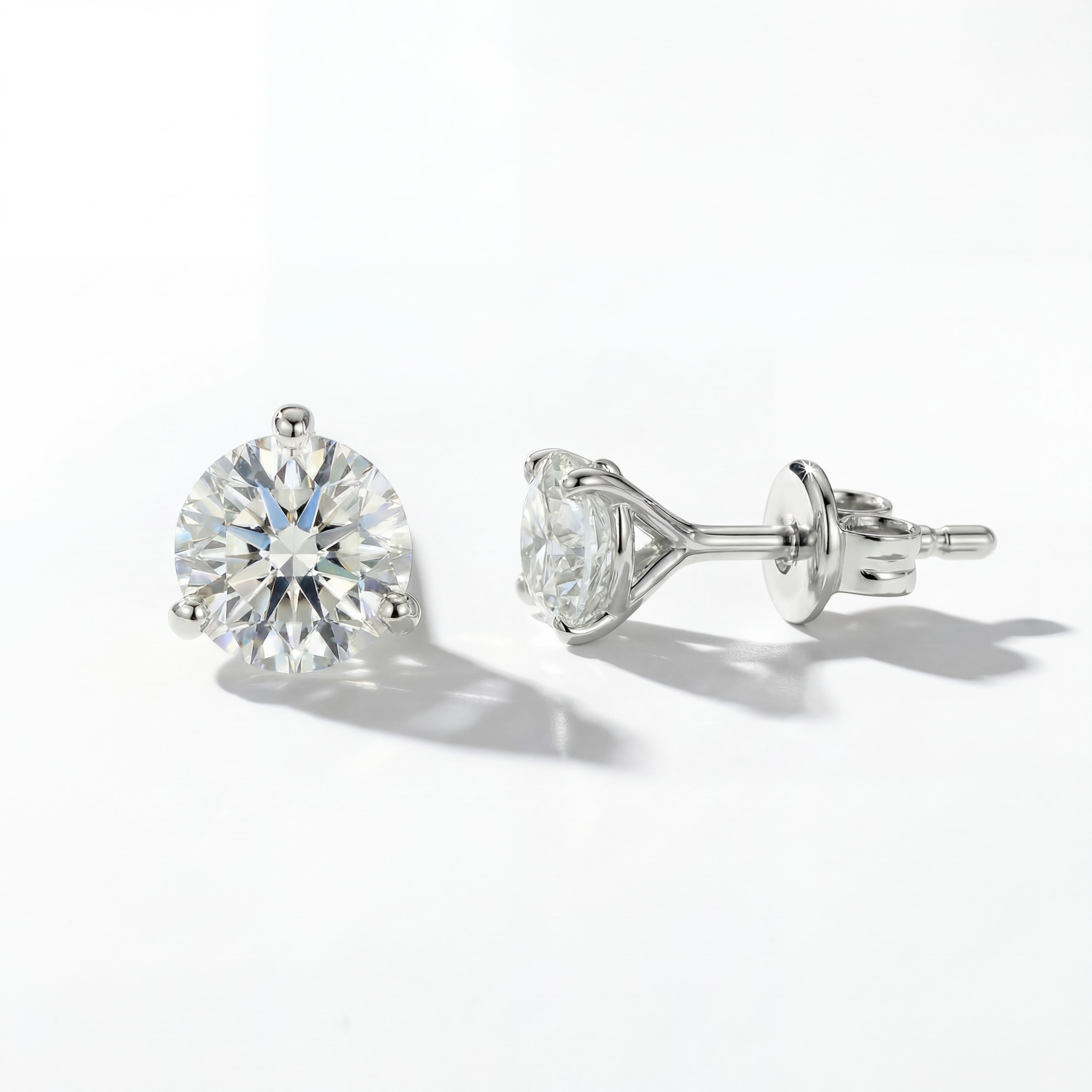 3.04ctw Lab Diamond Studs (PAIR) - IGI Certified