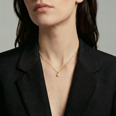 Bezel Set Lab Diamond Charm