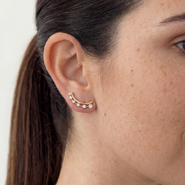 Gold Natural Diamond Crawlers