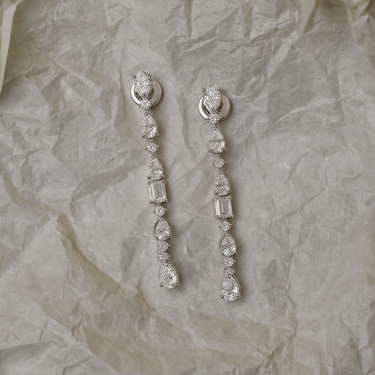 4.6ct Dangling Lab Diamond Earrings
