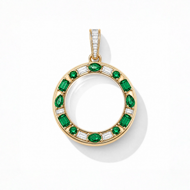 The Gabrielle Gemstone Glass Locket