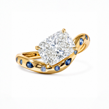 3.04ct Radiant Lab Diamond Ring (IGI Certified)