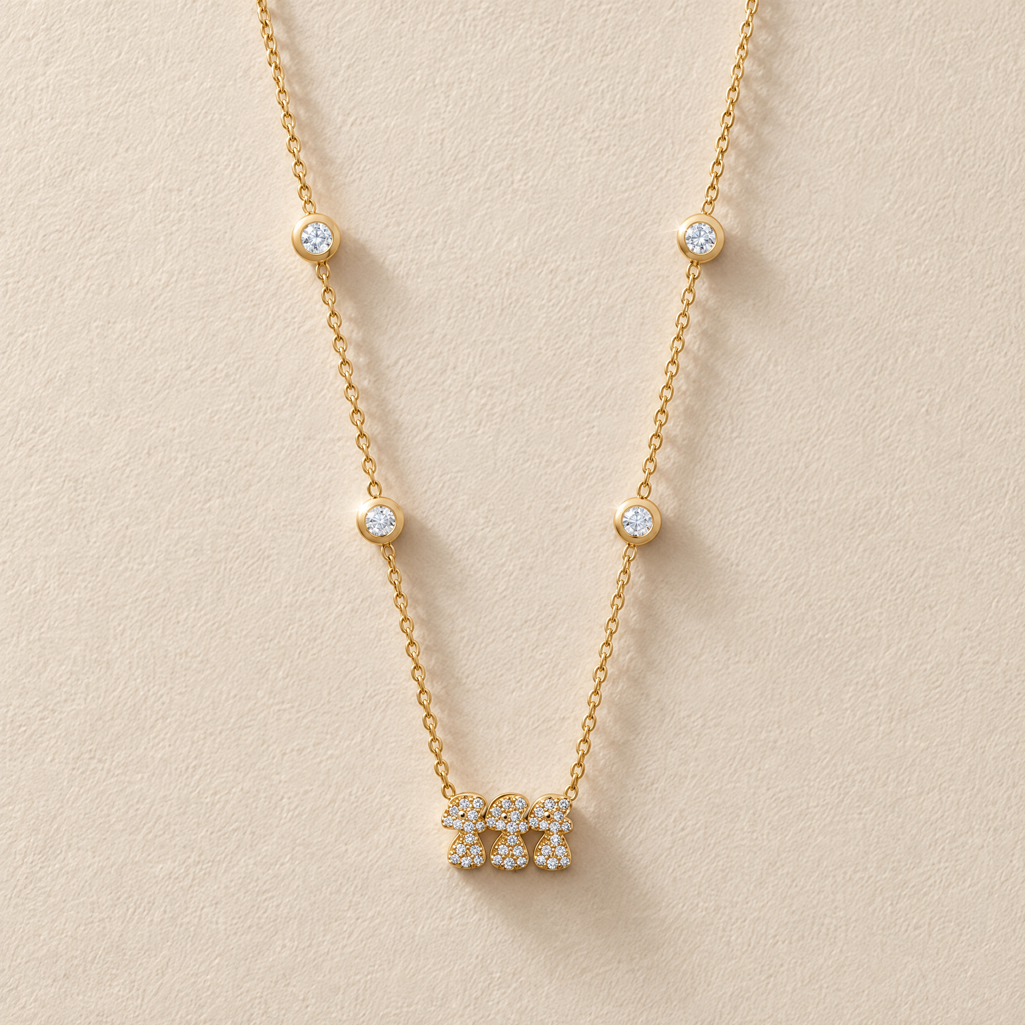 Icon Diamond Name Necklace
