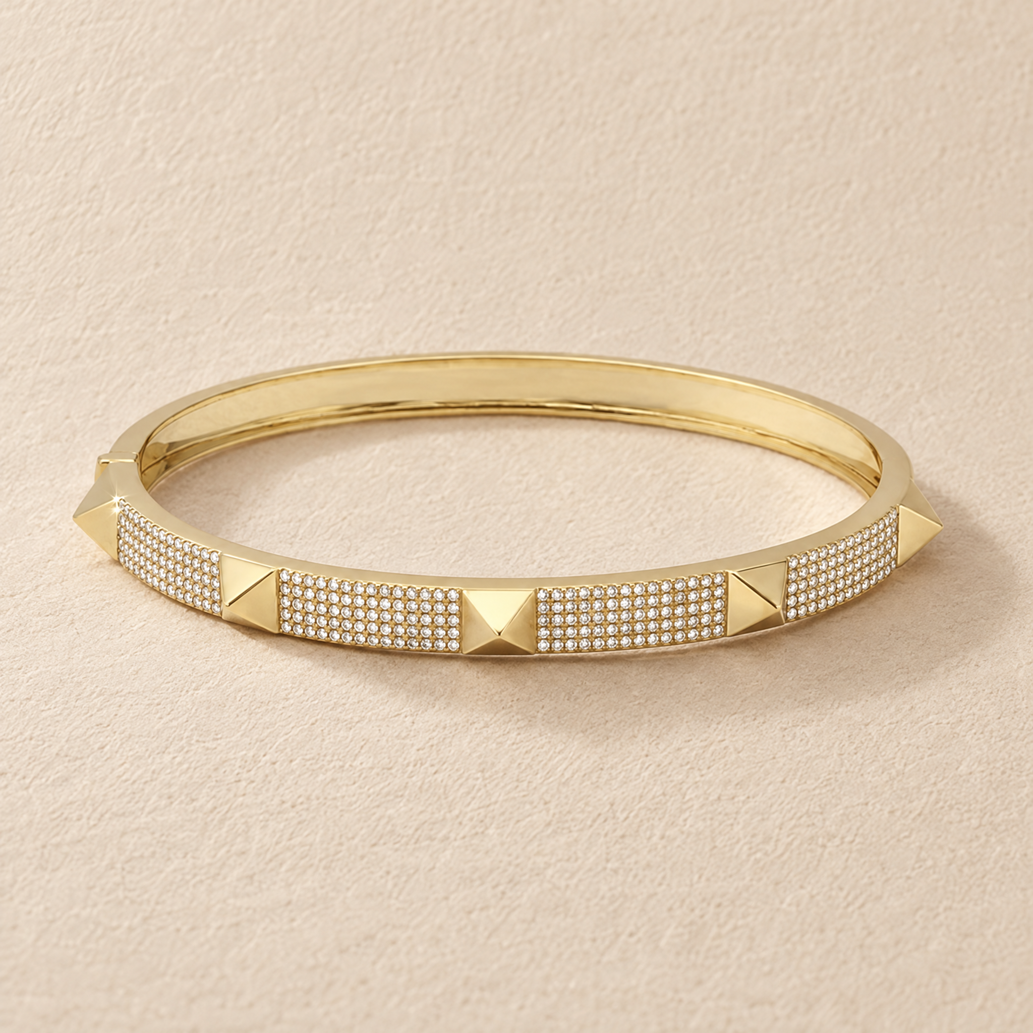 Medium Diamond Studs Bangle