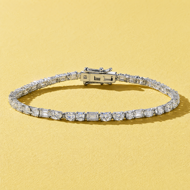 The White Bahia Tennis Bracelet - Lab Diamonds