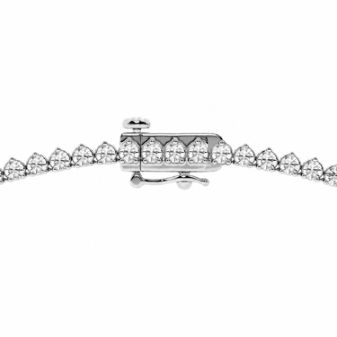 6.2ct Three Prong Tennis Necklace - Lab Diamonds