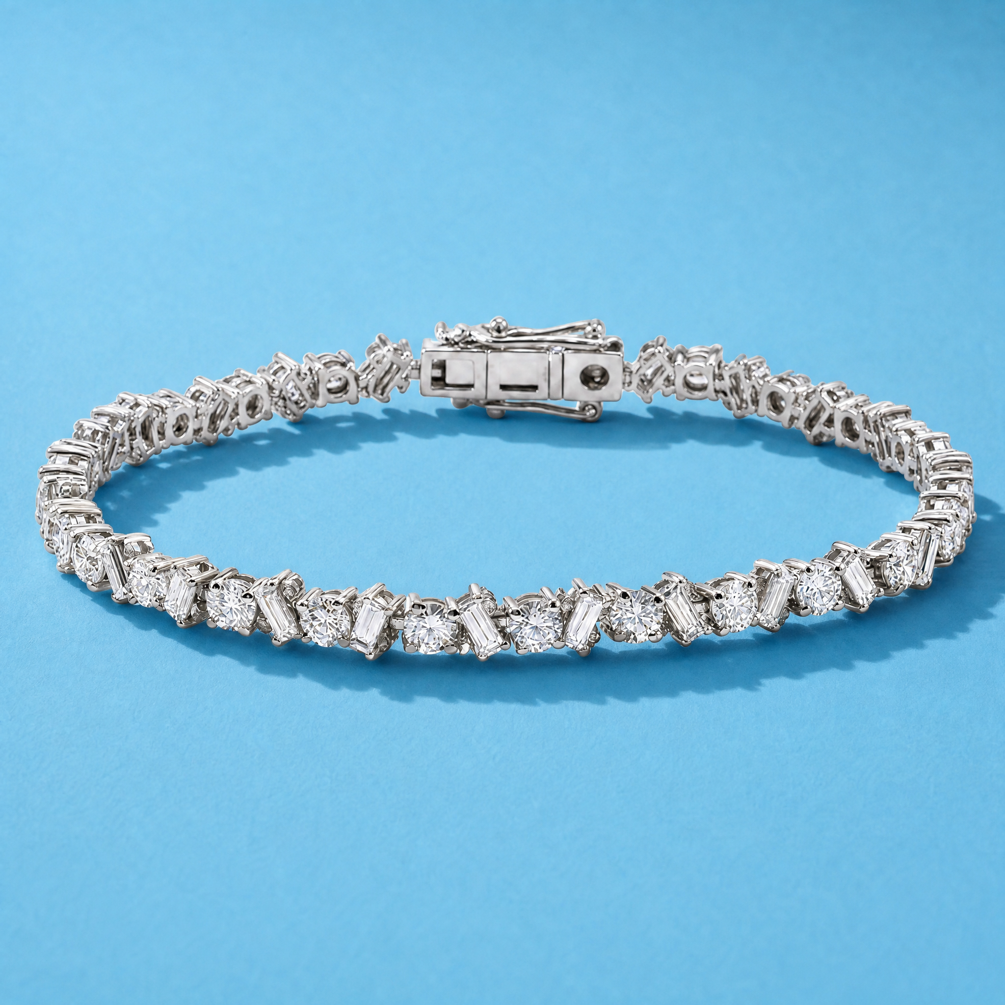 Multishape Diamond Tennis Bracelet
