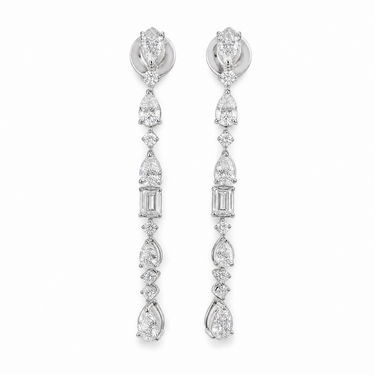 4.6ct Dangling Lab Diamond Earrings
