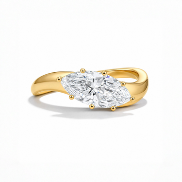 3.03ct Marquise Bold Lab Diamond Ring (IGI Certified)