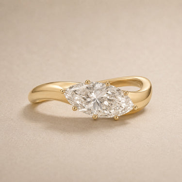 3.03ct Marquise Bold Lab Diamond Ring (IGI Certified)