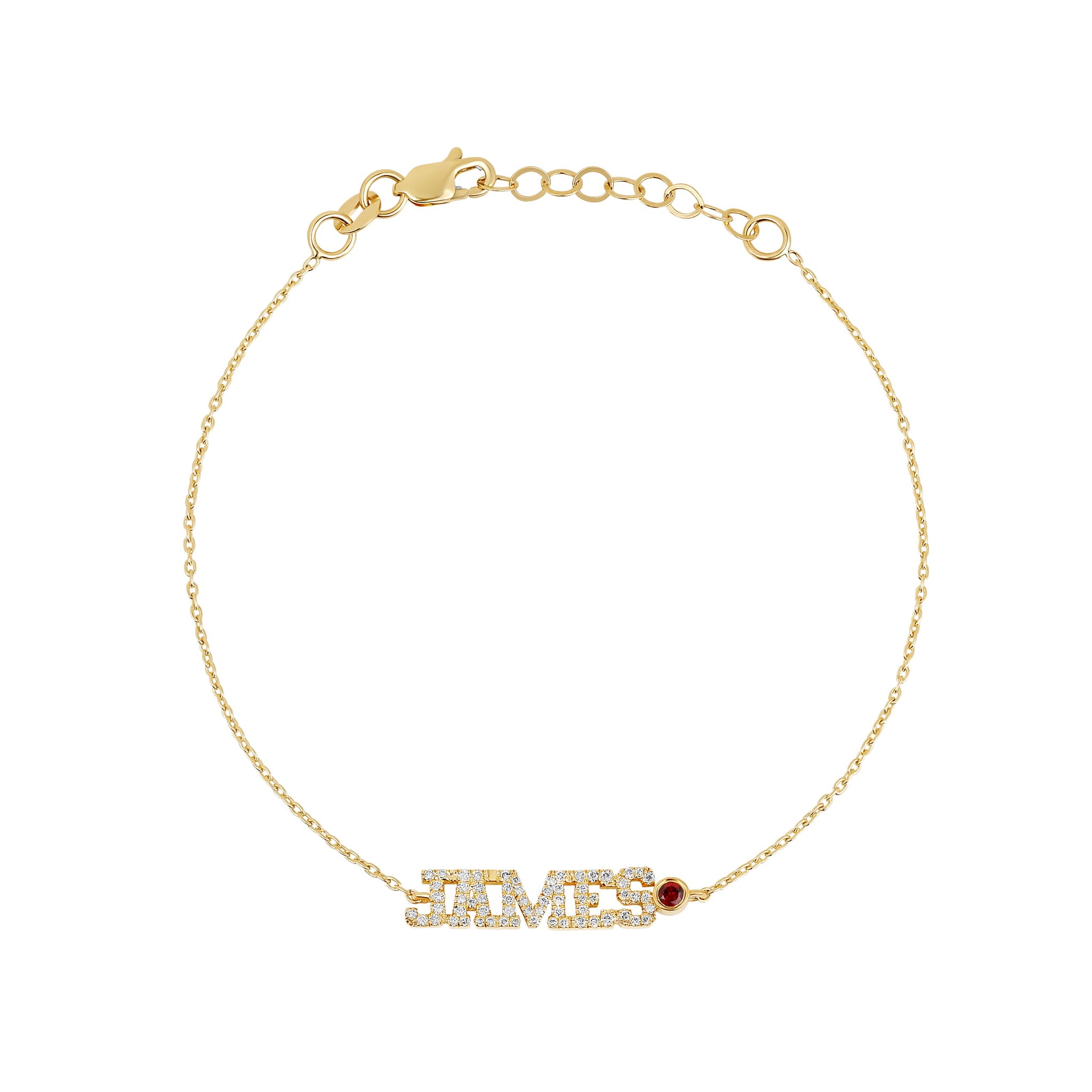 Custom Diamond Name Bracelet