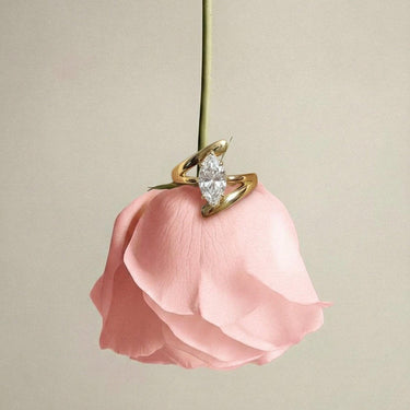 Bold Marquise Lab Diamond Ring