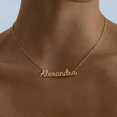 Diamond Accent Initial Name Necklace