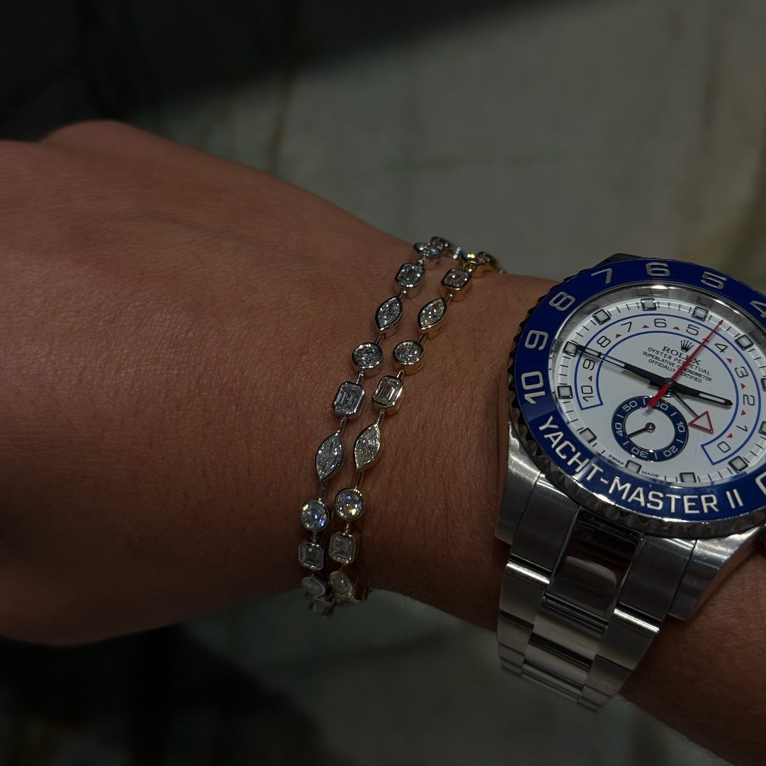 Concha Diamond Tennis Bracelet - 4 | White Gold