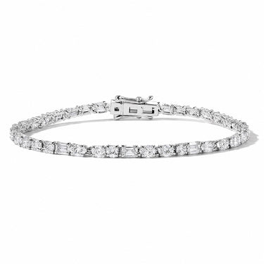 The White Bahia Tennis Bracelet - Lab Diamonds
