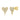 - Elongated Pave Heart Studs -