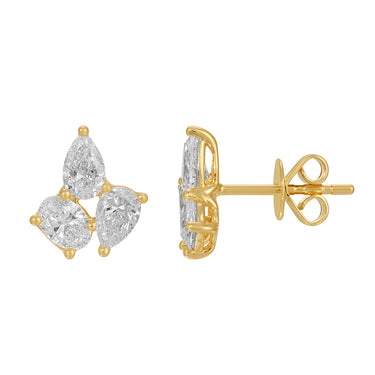 Trio Mixed Shape Lab Diamond Studs