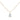 0.30ct Floating Pear Diamond Solitaire Heart Necklace
