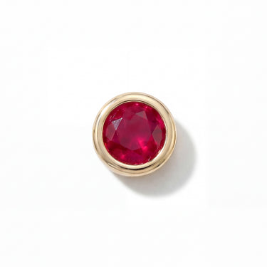 Ruby Bezel Charm