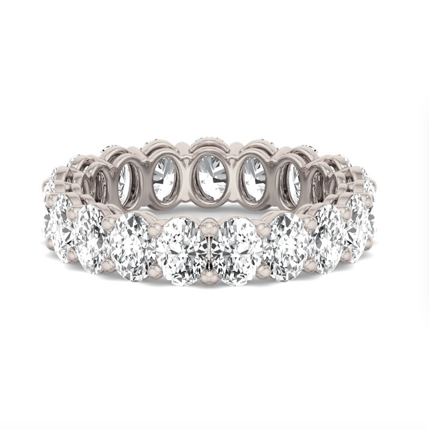 Oval Cut Diamond Eternity Band