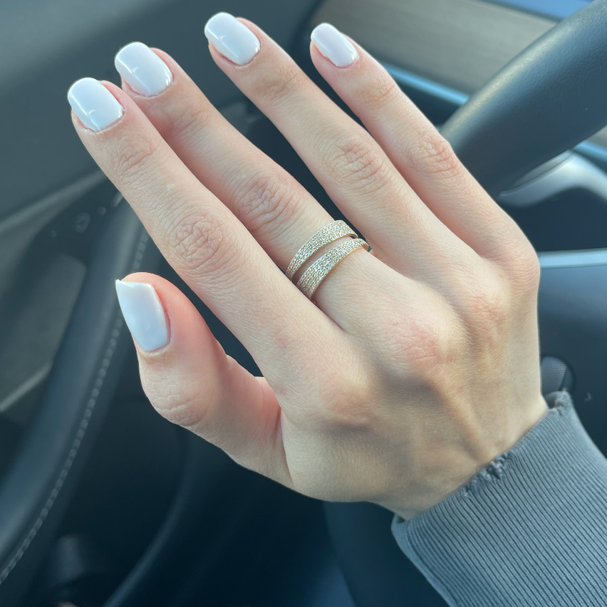 - Diamond Split Ring -