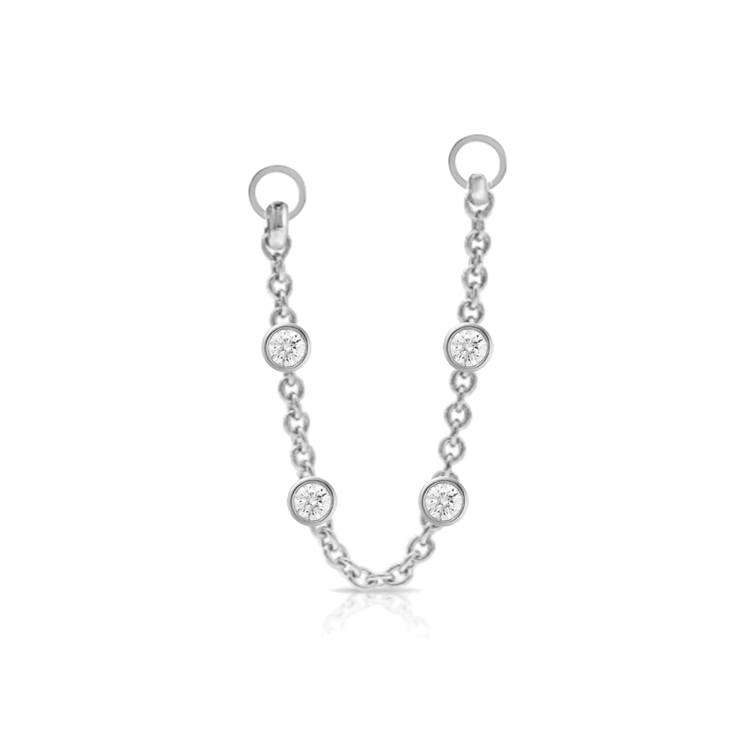 By the Yard Chain Stud Earring Charm