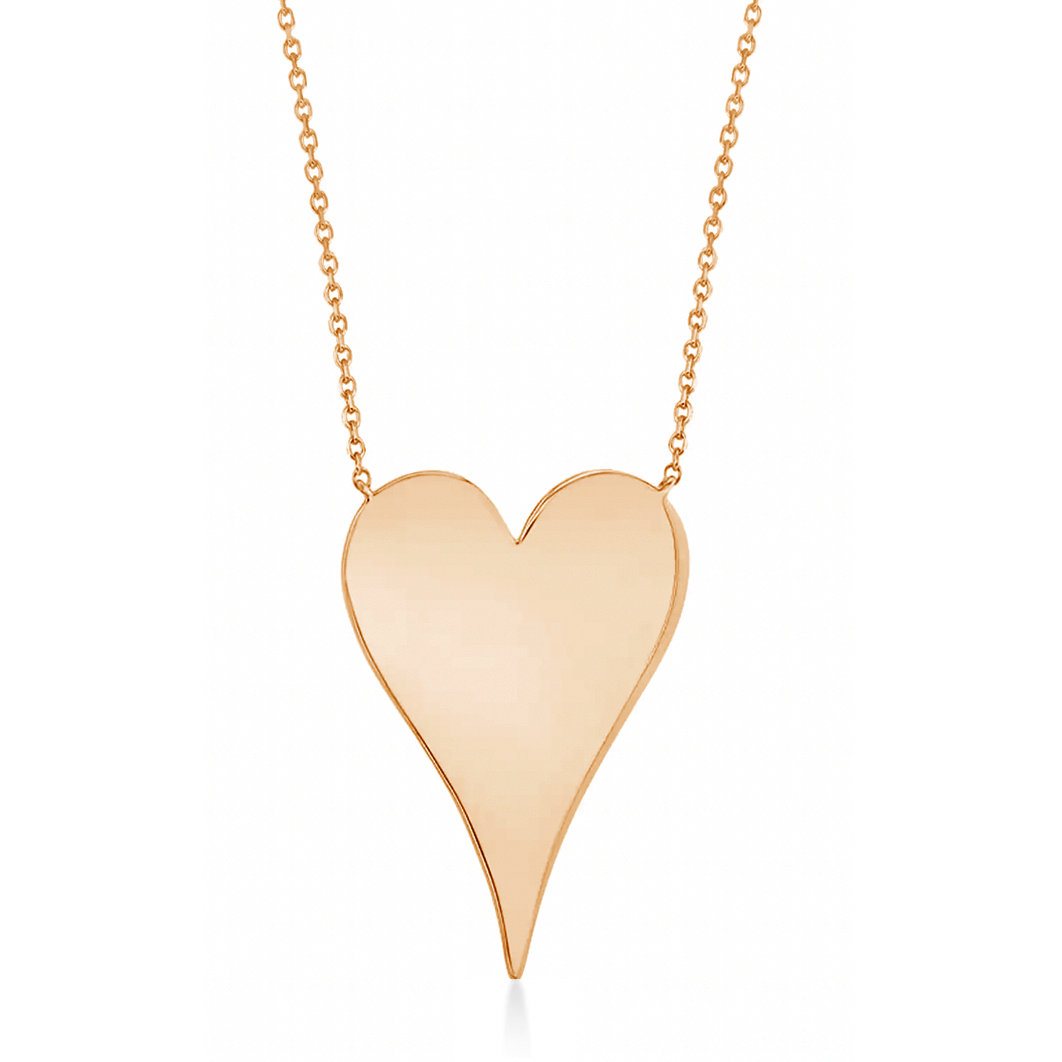 Jumbo Solid Heart Necklace