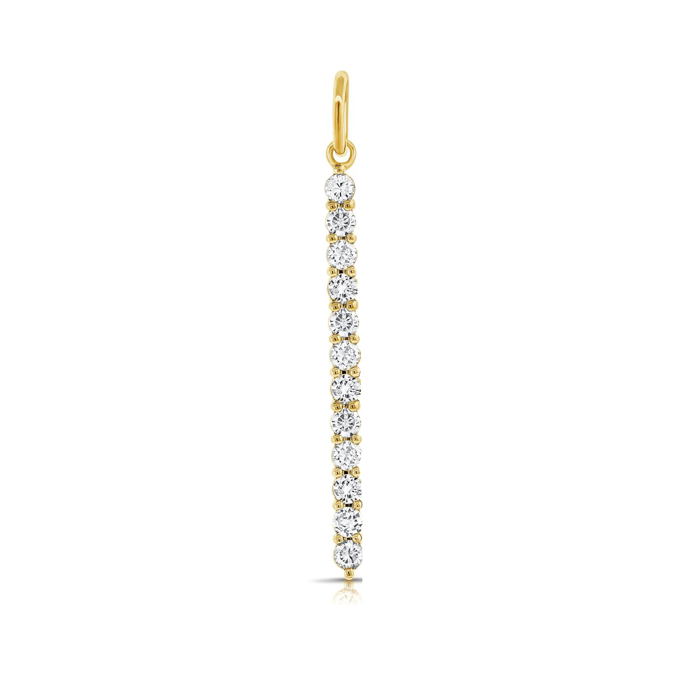 Accent Diamond Imperial Bar Charm