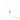 Gemstone Gothic Initial Necklace