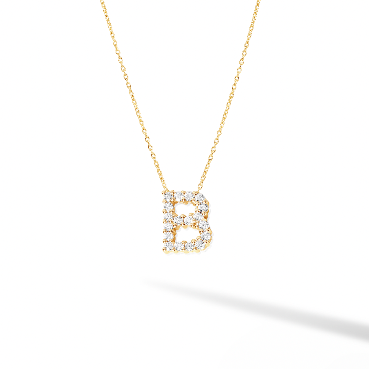 Diamond Statement Imperial Initial Necklace